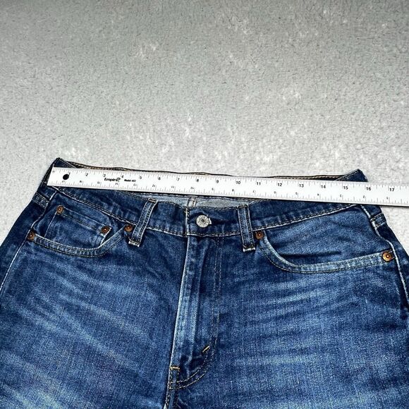 Levis 514 Jeans Mens Size 33 Blue Straight Fit Denim Mid Rise Stretch Classic - Picture 5 of 14